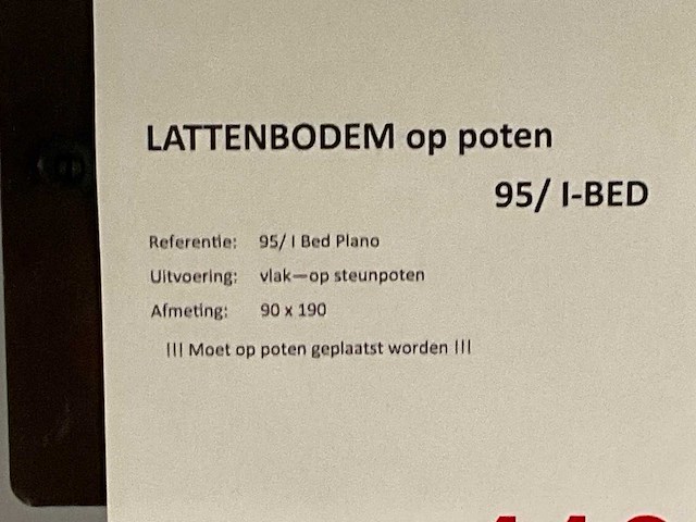 Recor lattenbodem op poten - afbeelding 7 van  7