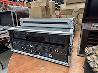 Recorder en stereo equalizer met flightcase sony, minidisc deck mds-je520, vdl215eq - afbeelding 1 van  7