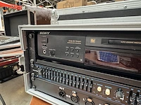 Recorder en stereo equalizer met flightcase sony, minidisc deck mds-je520, vdl215eq - afbeelding 4 van  7