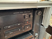 Recorder en stereo equalizer met flightcase sony, minidisc deck mds-je520, vdl215eq - afbeelding 5 van  7