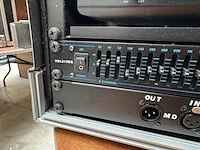Recorder en stereo equalizer met flightcase sony, minidisc deck mds-je520, vdl215eq - afbeelding 6 van  7