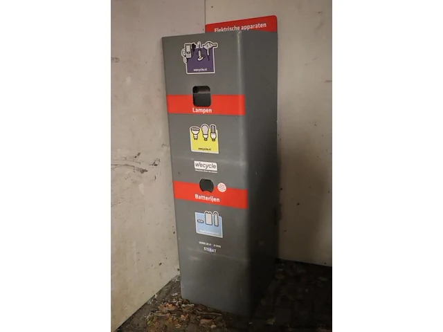 Recyclebak t.b.v. batterijen en lampen - afbeelding 1 van  2