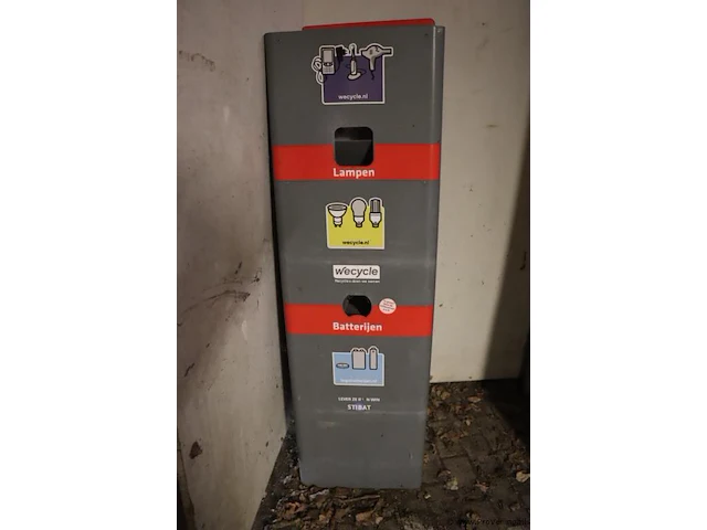 Recyclebak t.b.v. batterijen en lampen - afbeelding 2 van  2