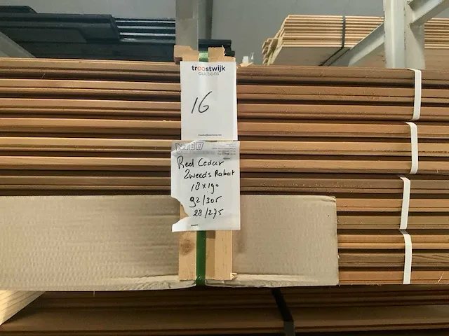 Red cedar zweeds rabat (138x) - afbeelding 3 van  3