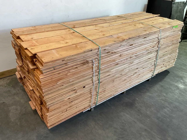 Red class wood dakbeschot met mes en groef verbinding 300x19.5x1.8 cm (115x) - afbeelding 3 van  7