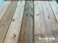Red class wood plank met mes -en groef verbinding 300x14.5x1.8 cm - afbeelding 3 van  5