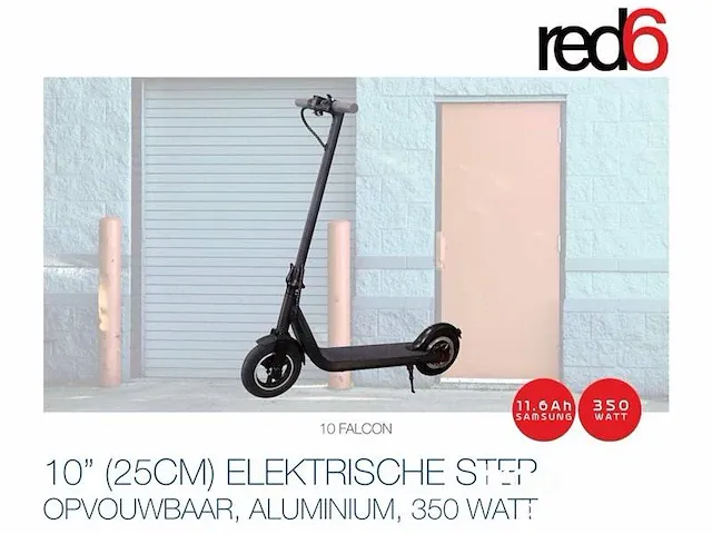 Red6 10 falcon, gloednieuwe elektrische step - afbeelding 1 van  4