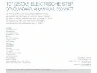 Red6 10 falcon opvouwbare elektrische step, nieuw uit de doos - afbeelding 4 van  4