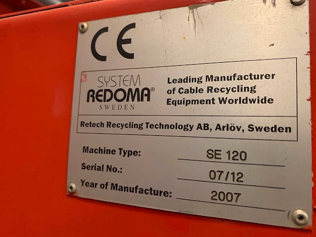 Redoma - firefox turbo cable - recycle plant - afbeelding 110 van  196