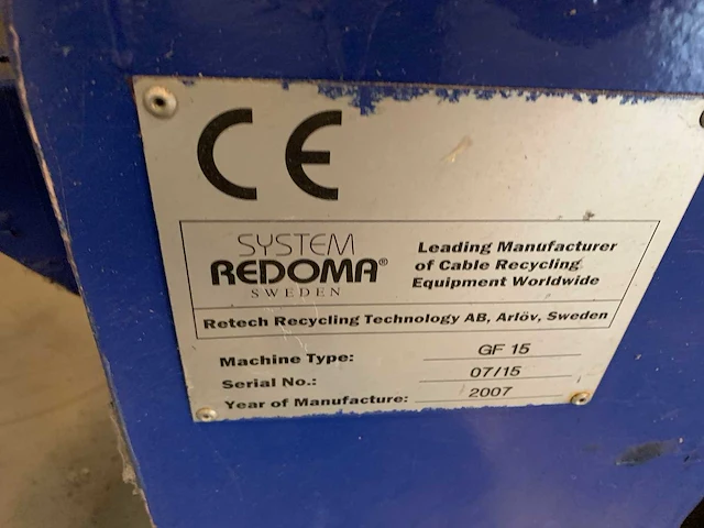 Redoma - firefox turbo cable - recycle plant - afbeelding 156 van  196