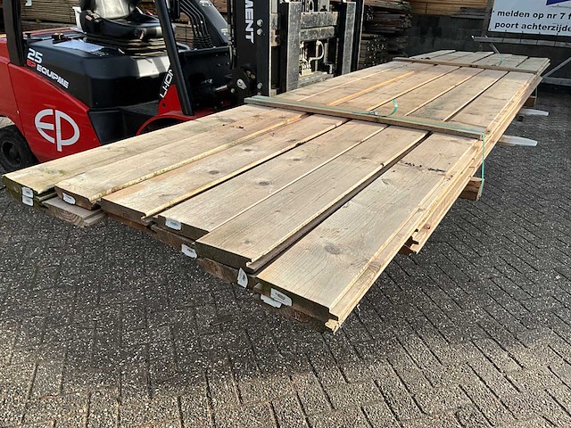 Redvision blokhutprofiel 300-400x14,5x2,8 cm (30x) - afbeelding 4 van  7