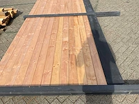 Redwood hout-betonschutting - 35,5m x 205cm - afbeelding 2 van  10
