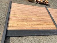 Redwood hout-betonschutting - 35,5m x 205cm - afbeelding 3 van  10