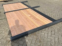 Redwood hout-betonschutting - 35,5m x 205cm - afbeelding 7 van  10