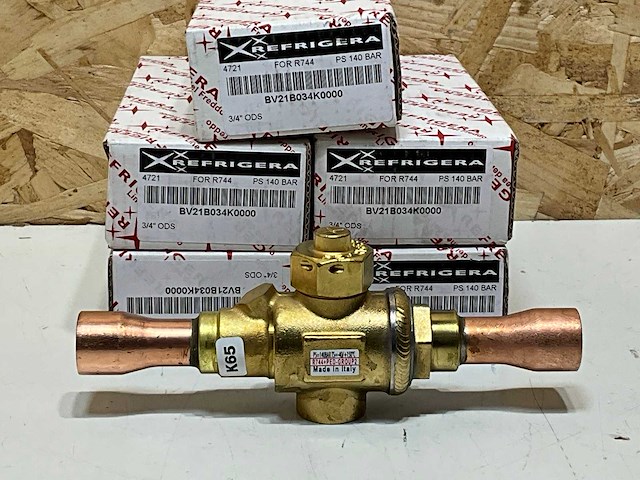 Refrigera bv21b034k0000 kogelafsluiter 2-weg co2 3/4" ods k65 140 bar (5x) - afbeelding 2 van  5