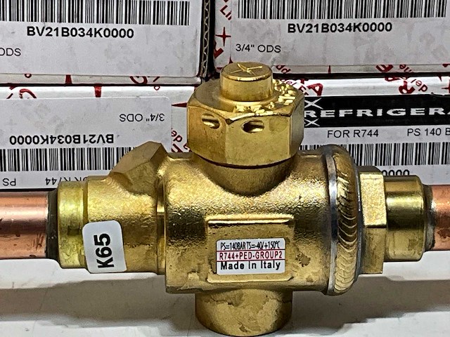 Refrigera bv21b034k0000 kogelafsluiter 2-weg co2 3/4" ods k65 140 bar (5x) - afbeelding 3 van  5