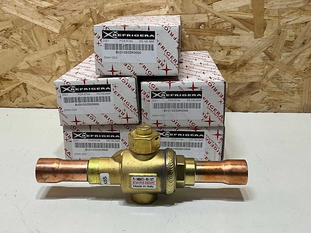 Refrigera bv21c022k0000 2-weg kogelafsluiter co2 (5x) - afbeelding 2 van  6