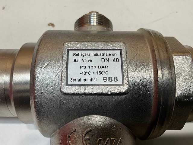 Refrigera bv31yd40x0104 kogelafsluiter 3-weg co2 rvs dn40 ods 130 bar v-port - afbeelding 5 van  10