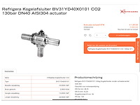 Refrigera bv31yd40x0104 kogelafsluiter 3-weg co2 rvs dn40 ods 130 bar v-port - afbeelding 9 van  10