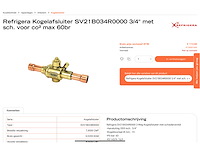 Refrigera sv21b034r0000 kogelafsluiter 3/4” voor co2 (11x) - afbeelding 6 van  7