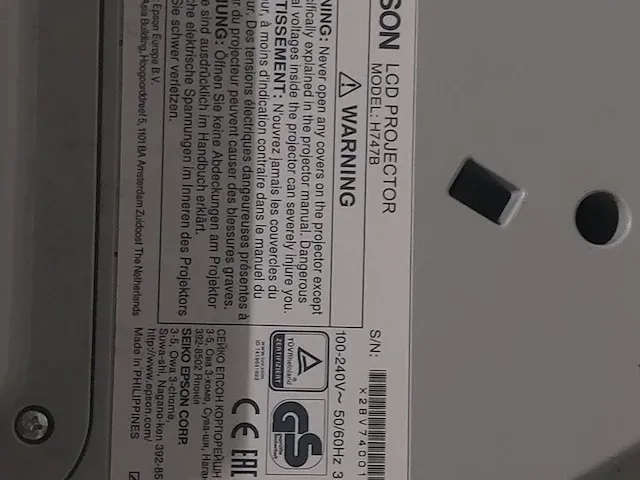 Refurbished epson eb-670 met 750 uur - afbeelding 2 van  4
