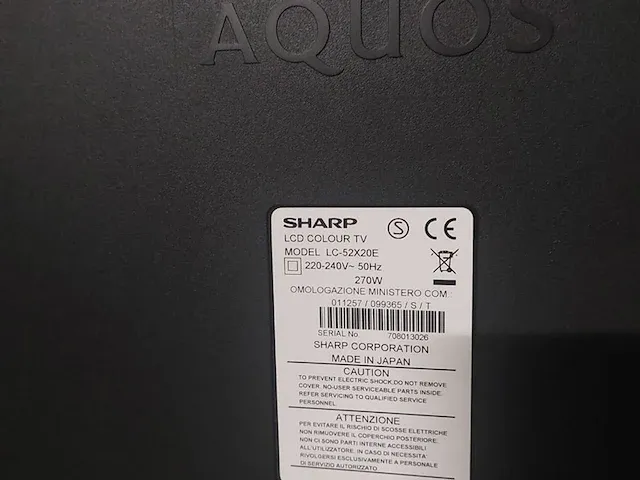 Refurbished sharp lc52x20e - afbeelding 4 van  4