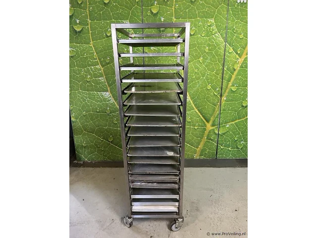 Regaalwagen - 46x62x162cm incl. (bak) platen & gastroplus afdekhoes - afbeelding 2 van  10
