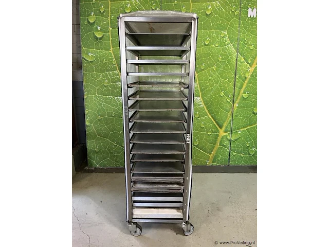 Regaalwagen - 46x62x162cm incl. (bak) platen & gastroplus afdekhoes - afbeelding 1 van  10
