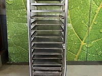 Regaalwagen - 46x62x162cm incl. (bak) platen & gastroplus afdekhoes - afbeelding 1 van  10