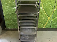 Regaalwagen - 46x62x162cm incl. (bak) platen & gastroplus afdekhoes - afbeelding 8 van  10