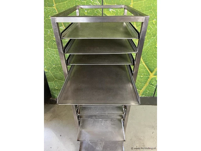 Regaalwagen - 46x62x162cm incl. (bak) platen & gastroplus afdekhoes - afbeelding 9 van  10