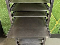 Regaalwagen - 46x62x162cm incl. (bak) platen & gastroplus afdekhoes - afbeelding 9 van  10