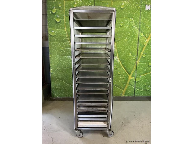 Regaalwagen - 46x62x162cm incl. (bak) platen & gastroplus afdekhoes - afbeelding 1 van  10