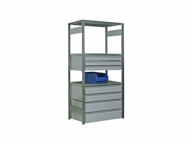 Regalwerk bert-lade bxtxh 1000x500x200 mm ral 7035 draagvermogen 60 kg - afbeelding 1 van  1