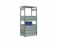 Regalwerk bert-lade bxtxh 1000x500x200 mm ral 7035 draagvermogen 60 kg - afbeelding 1 van  1