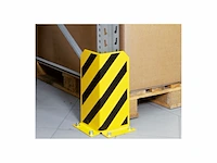 Regalwerk reksysteem hoekvorm standaard hoogte 400 mm plaatstaal geel/zwart gelakt - afbeelding 1 van  1