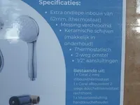Regendouche inbouwthermostaat pack wiesbaden, chroom - afbeelding 4 van  4
