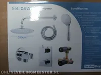 Regendouche inbouwthermostaat pack wiesbaden, chroom - afbeelding 1 van  5