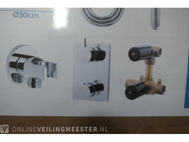 Regendouche inbouwthermostaat pack wiesbaden, chroom - afbeelding 3 van  5