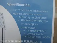 Regendouche inbouwthermostaat pack wiesbaden, chroom - afbeelding 4 van  5