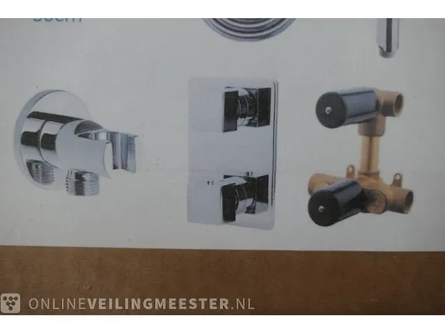 Regendouche inbouwthermostaat pack wiesbaden, chroom - afbeelding 3 van  5