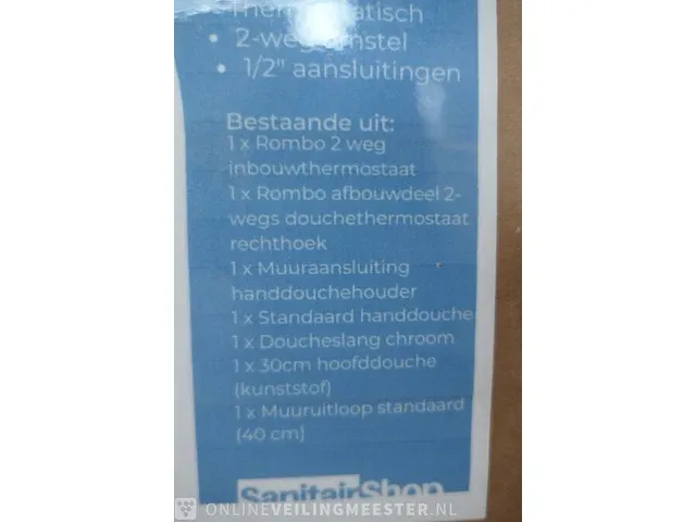 Regendouche inbouwthermostaat pack wiesbaden, chroom - afbeelding 5 van  5