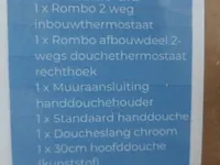 Regendouche inbouwthermostaat pack wiesbaden, chroom - afbeelding 5 van  5