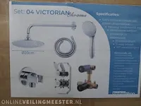 Regendouche inbouwthermostaat pack wiesbaden, chroom - afbeelding 1 van  5
