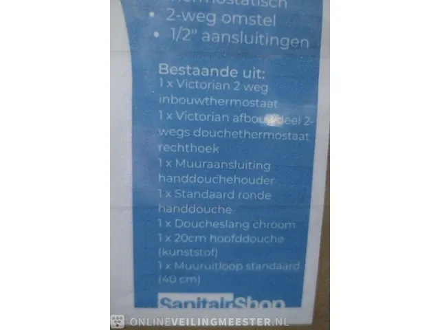 Regendouche inbouwthermostaat pack wiesbaden, chroom - afbeelding 5 van  5