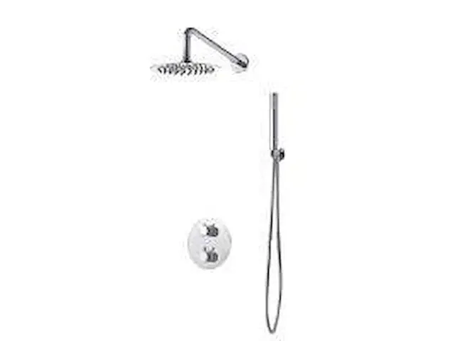Regendoucheset florence, giro, inbouw, chroom, thermostaat rond - afbeelding 1 van  1