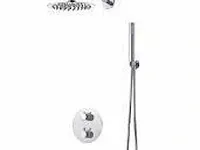 Regendoucheset florence, giro, inbouw, chroom, thermostaat rond