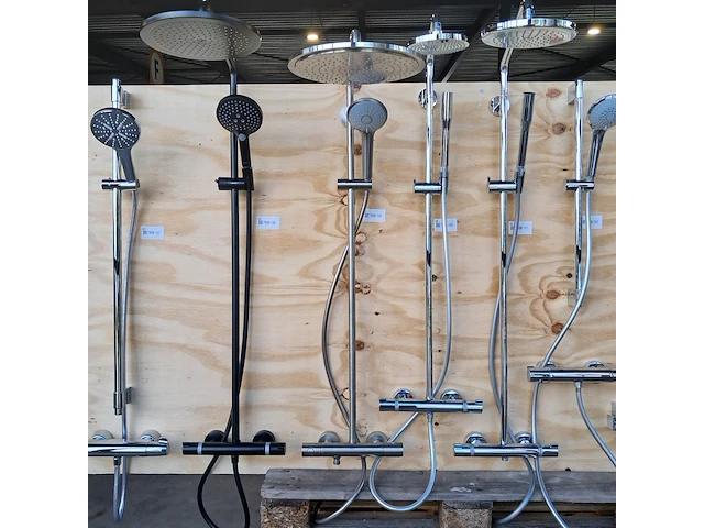 Regendoucheset, grohe, rvs geborsteld - afbeelding 1 van  8