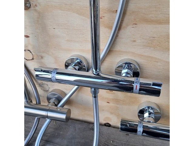 Regendoucheset, hansgrohe, chroom - afbeelding 7 van  7