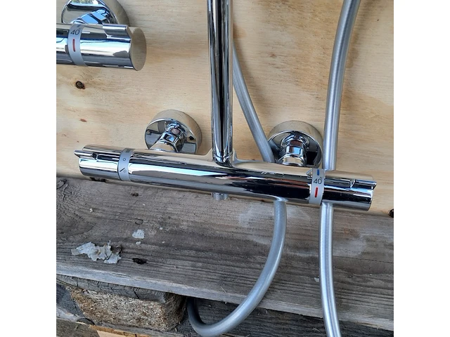 Regendoucheset, hansgrohe, chroom - afbeelding 6 van  6